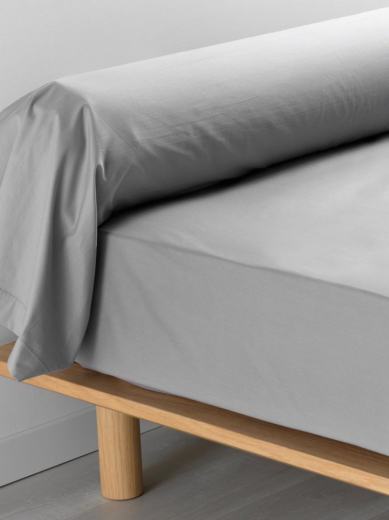 Taie Traversin Coton Percale Percalines Gris - Kiabi