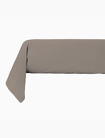 Taie traversin en coton 100% taupe unie 57 fils/cm2 – Future Home
