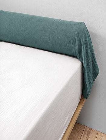 Taie Traversin gaze de coton Camel Gaia