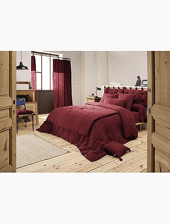 Taie Traversin gaze de coton Camel Gaia