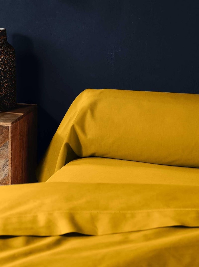 Taies de Traversin Coton NOA PROMO LINGE Jaune - Kiabi
