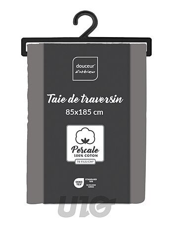 Taies de Traversin Percale de Coton 78fils Percale Douceur d'Intérieur