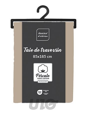 Taies de Traversin Percale de Coton 78fils Percale Douceur d'Intérieur