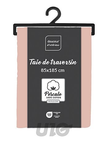 Taies de Traversin Percale de Coton 78fils Percale Douceur d'Intérieur