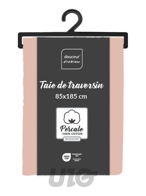 Taies de Traversin Percale de Coton 78fils Percale Douceur d'Intérieur - Kiabi