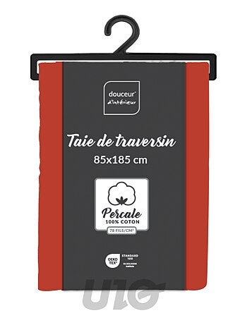 Taies de Traversin Percale de Coton 78fils Percale Douceur d'Intérieur
