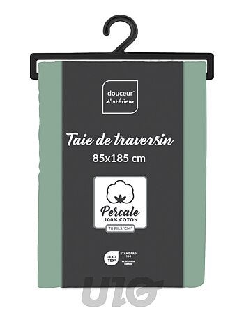 Taies de Traversin Percale de Coton 78fils Percale Douceur d'Intérieur