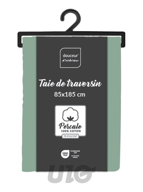 Taies de Traversin Percale de Coton 78fils Percale Douceur d'Intérieur - Kiabi