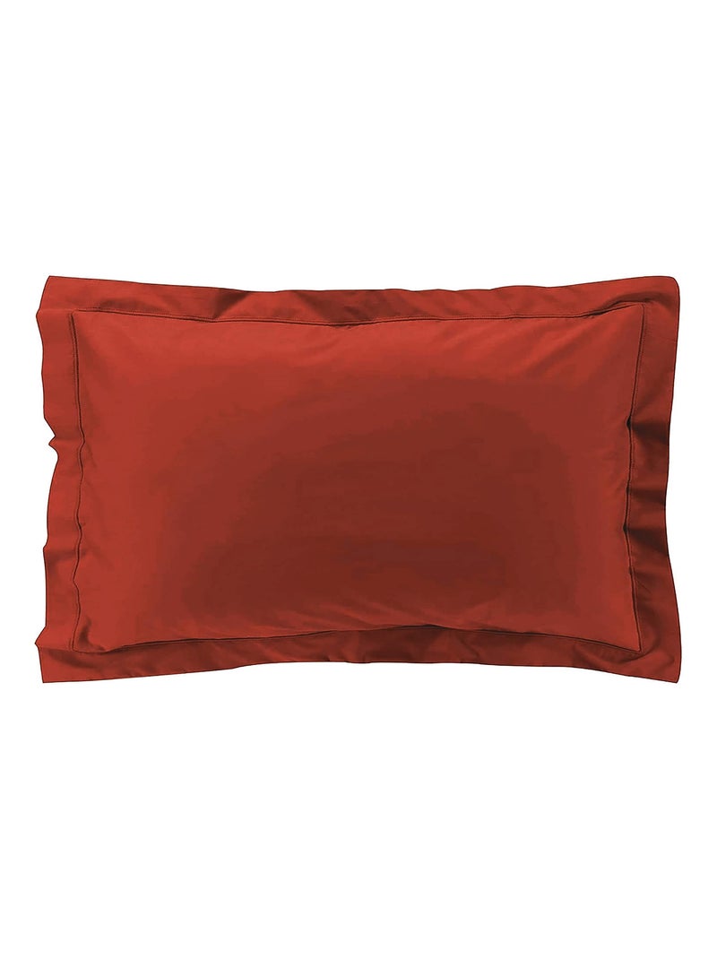 Taies d'oreiller x2 Percale 50x70 cm Rouge - Kiabi