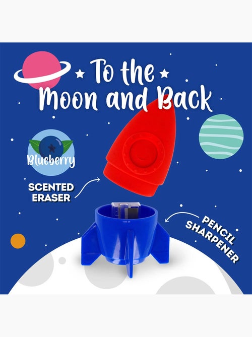 Taille-crayon avec gomme - To The Moon And Back - Kiabi