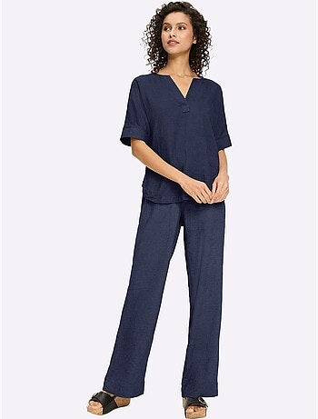 Tailleur Pantalon 55% Lin - Taille Standard - Helline