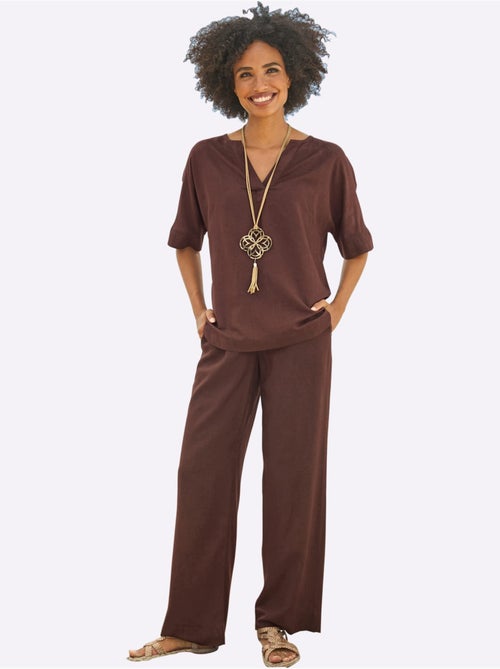 Tailleur Pantalon 55% Lin - Taille Standard - helline - Kiabi