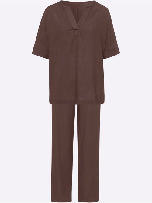 Tailleur Pantalon 55% Lin - Taille Standard - helline - Kiabi