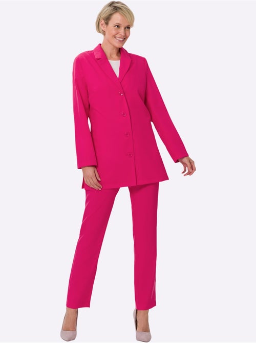 Tailleur pantalon à col à revers et fentes latérales - Taille standard - Moda Vilona - Kiabi Tailleur pantalon à col à revers et fentes latérales - Taille standard - Moda Vilona - Kiabi