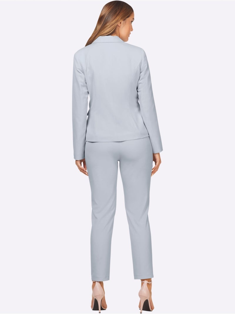 Tailleur Pantalon à Porter Ensemble Ou Séparément Pour Un Style Parfait - Taille Standard - Helline Bleu clair - Kiabi