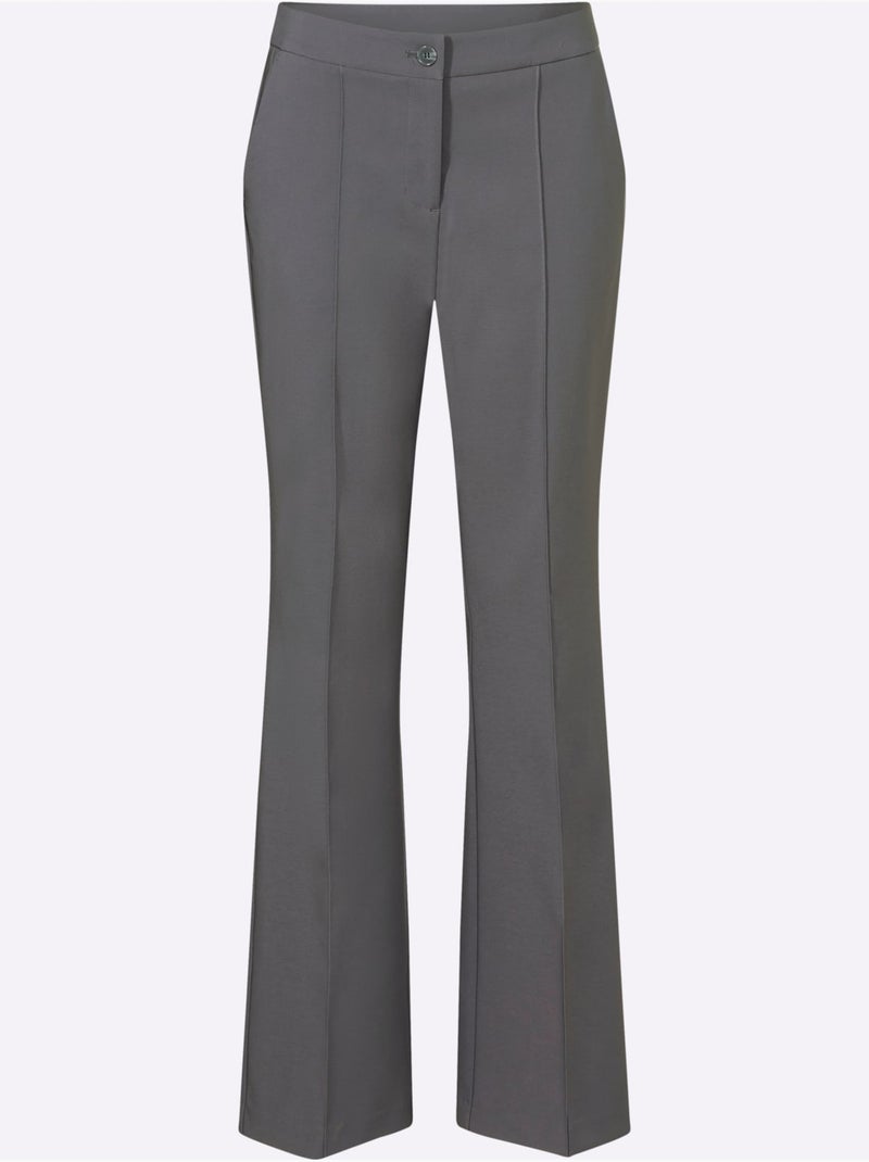 Tailleur Pantalon Avec Ceinture à Boucle Décorative - Taille Standard - Helline gris anthracite - Kiabi
