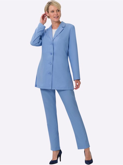 Tailleur pantalon avec col à revers et fentes latérales - Taille standard - Moda Vilona - Kiabi Tailleur pantalon avec col à revers et fentes latérales - Taille standard - Moda Vilona - Kiabi