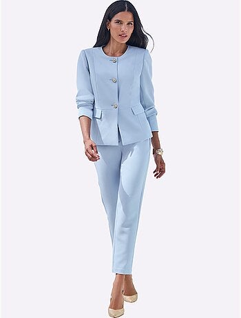 Tailleur Pantalon Boutons Décoratifs - Taille Standard - Helline