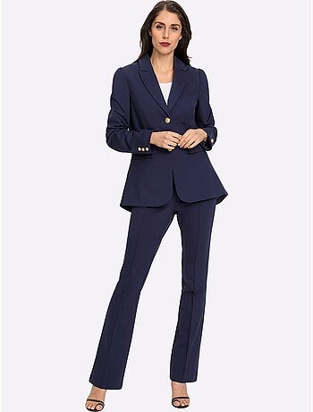 Tailleur Pantalon Boutons Fantaisie - Taille Standard - Helline