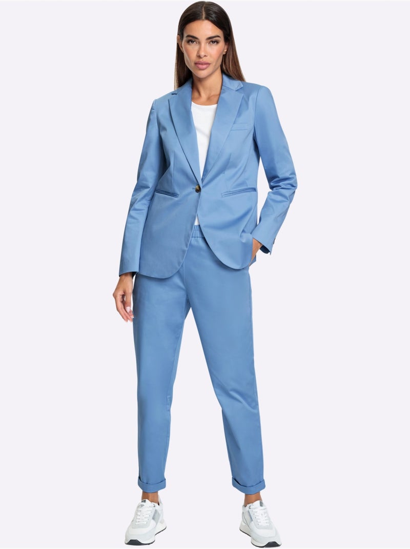 Tailleur Pantalon Ensemble Chic En Toute Occasion - Taille Standard - Helline Bleu ciel - Kiabi
