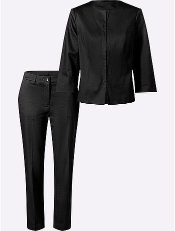 Tailleur Pantalon Forme Courte Tendance - Taille Standard - Helline