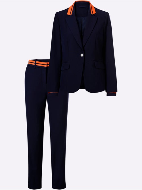 Tailleur Pantalon Joli Aspect Contrasté - Taille Standard - Helline - Kiabi