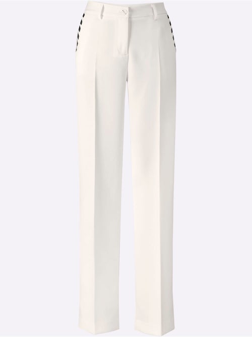 Tailleur Pantalon Joli Aspect Contrasté - Taille Standard - Helline - Kiabi Tailleur Pantalon Joli Aspect Contrasté - Taille Standard - Helline - Kiabi