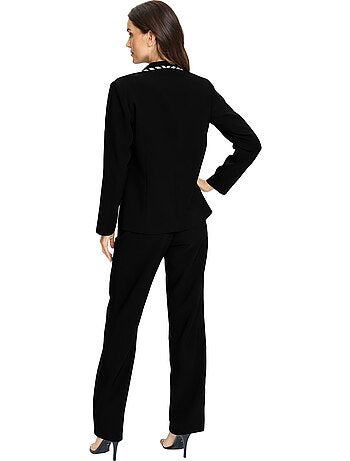 Tailleur Pantalon Joli Aspect Contrasté - Taille Standard - helline