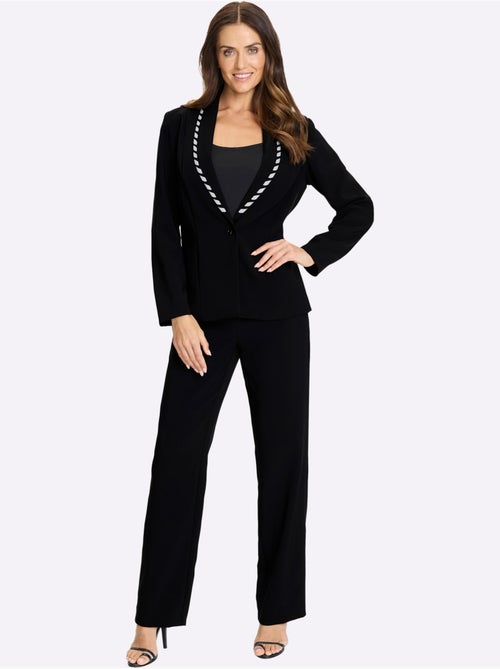 Tailleur Pantalon Joli Aspect Contrasté - Taille Standard - helline - Kiabi