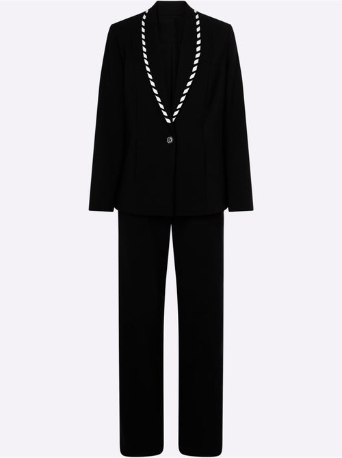 Tailleur Pantalon Joli Aspect Contrasté - Taille Standard - helline - Kiabi