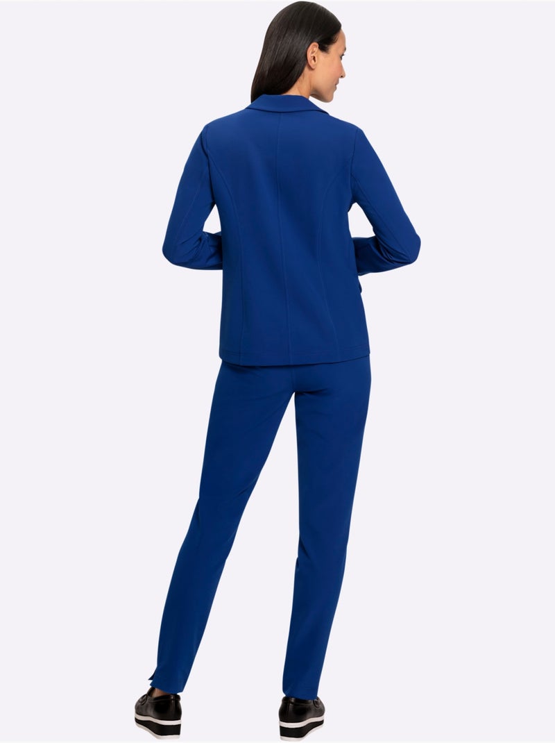 Tailleur Pantalon Qualité Extensible - Taille Standard - Helline Bleu roi - Kiabi