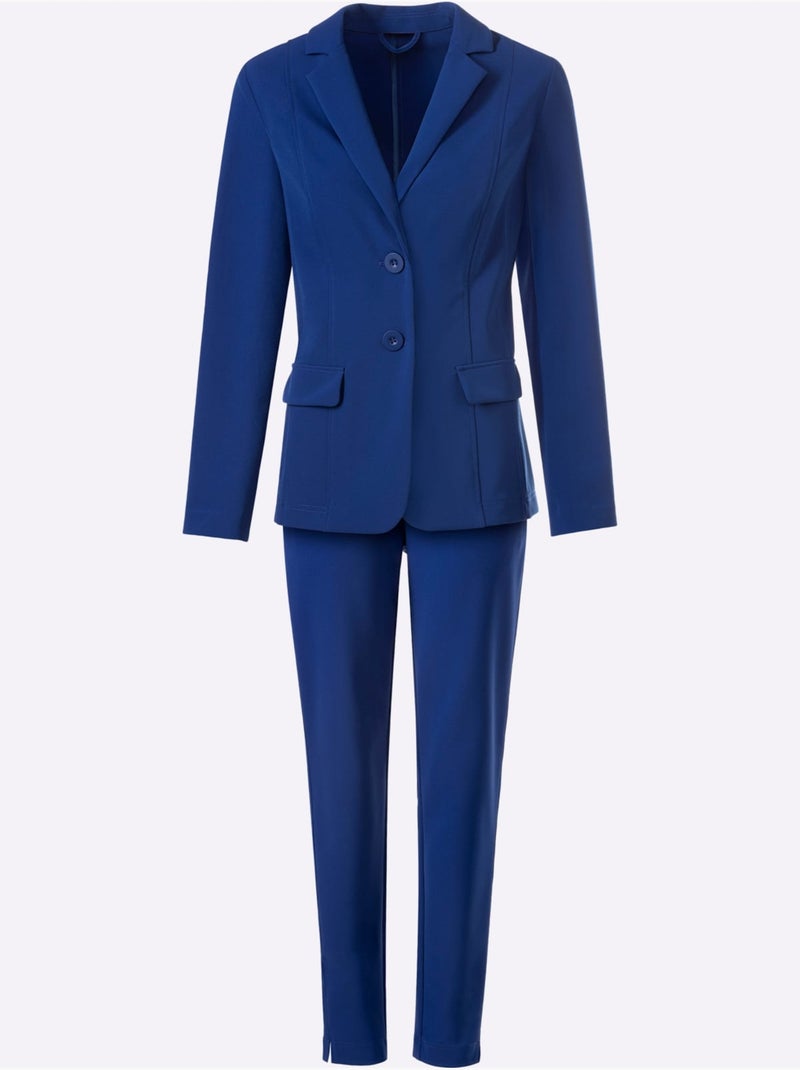Tailleur Pantalon Qualité Extensible - Taille Standard - Helline Bleu roi - Kiabi
