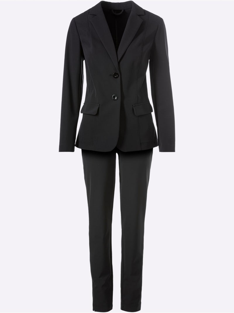 Tailleur Pantalon Qualité Extensible - Taille Standard - Helline Noir - Kiabi