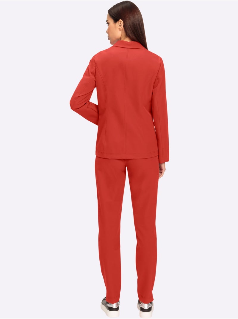 Tailleur Pantalon Qualité Extensible - Taille Standard - Helline Rouge - Kiabi