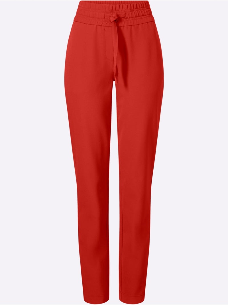 Tailleur Pantalon Qualité Extensible - Taille Standard - Helline Rouge - Kiabi