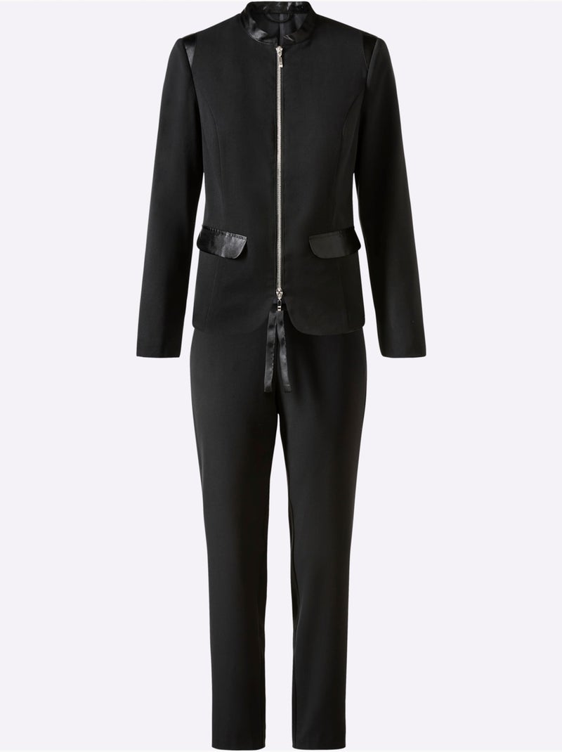 Tailleur Pantalon Qualité Tissée - Taille Standard - helline Noir - Kiabi