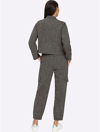 Tailleur Pantalon Style Poivre Et Sel Tendance - Taille Standard - Helline
