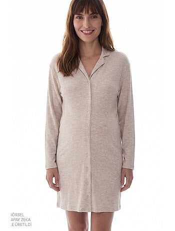 Talia chemise chemise de nuit à manches longues penti