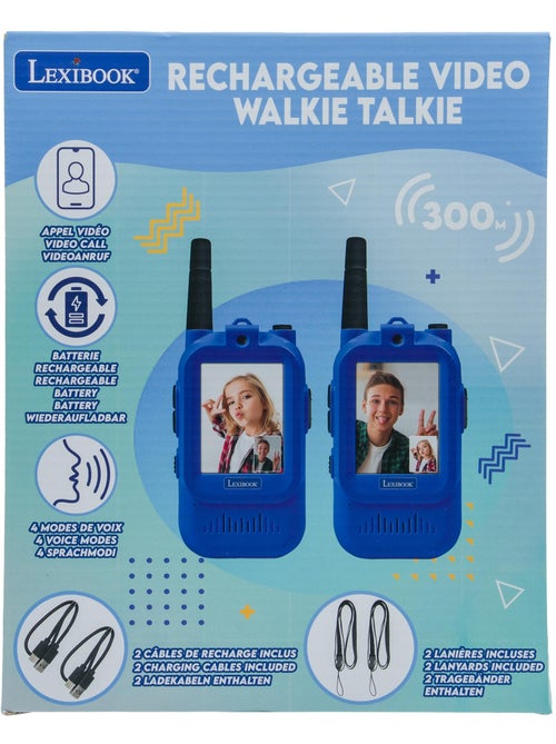 Talkie Walkie rechargeable avec appel vidéos - Kiabi