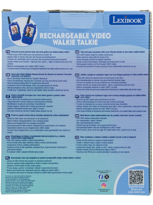 Talkie Walkie rechargeable avec appel vidéos - Kiabi
