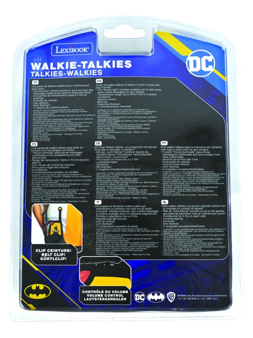 Talkie-Walkies Batman portée 2km fonction morse - Kiabi