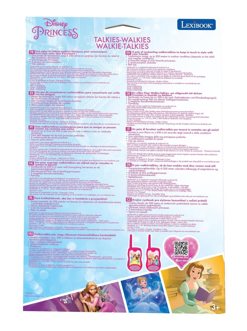 Talkie-Walkies Disney Princesses portée 200m N/A - Kiabi