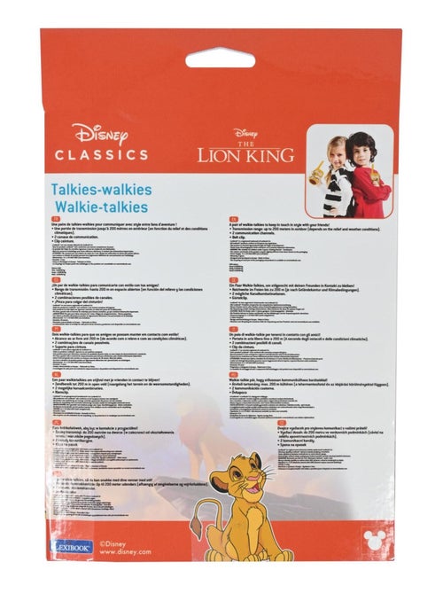 Talkie-Walkies Le Roi Lion portée 200m - Kiabi