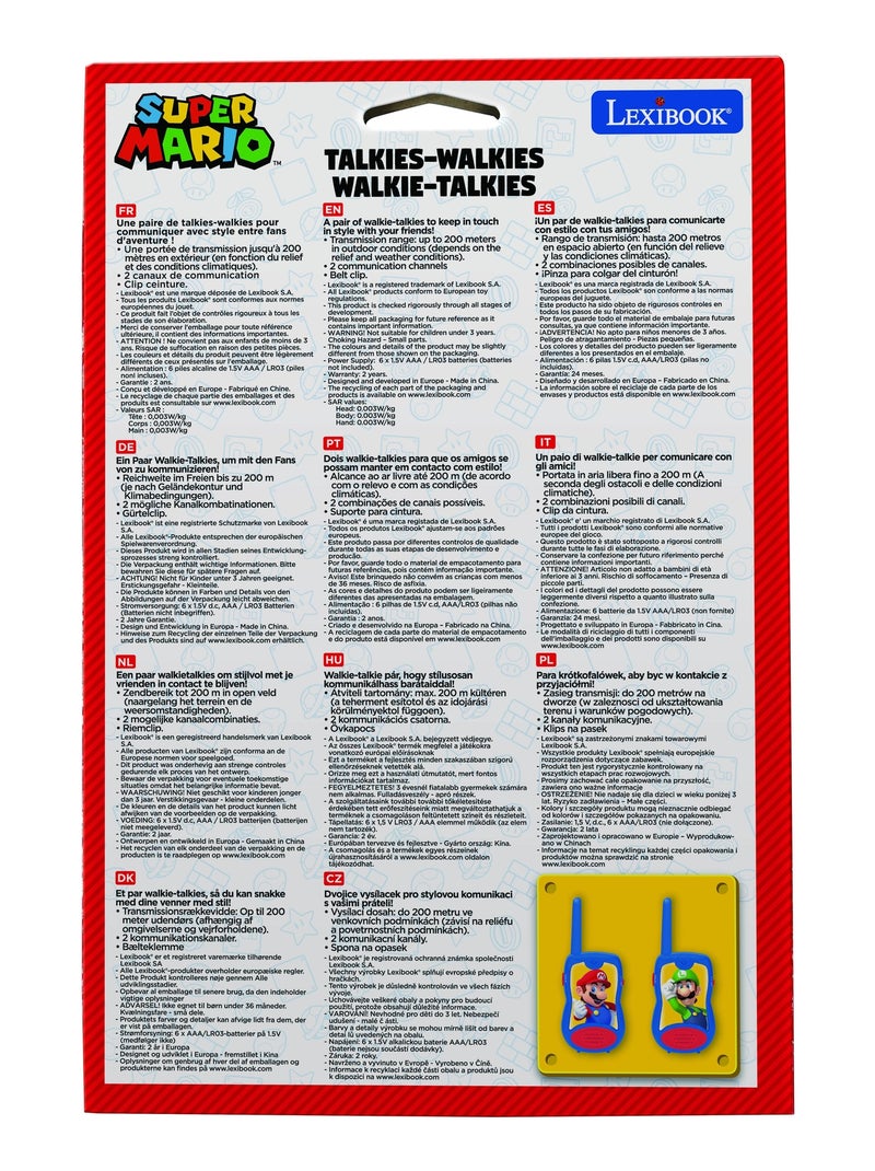Talkies-Walkies Super Mario portée 200m N/A - Kiabi