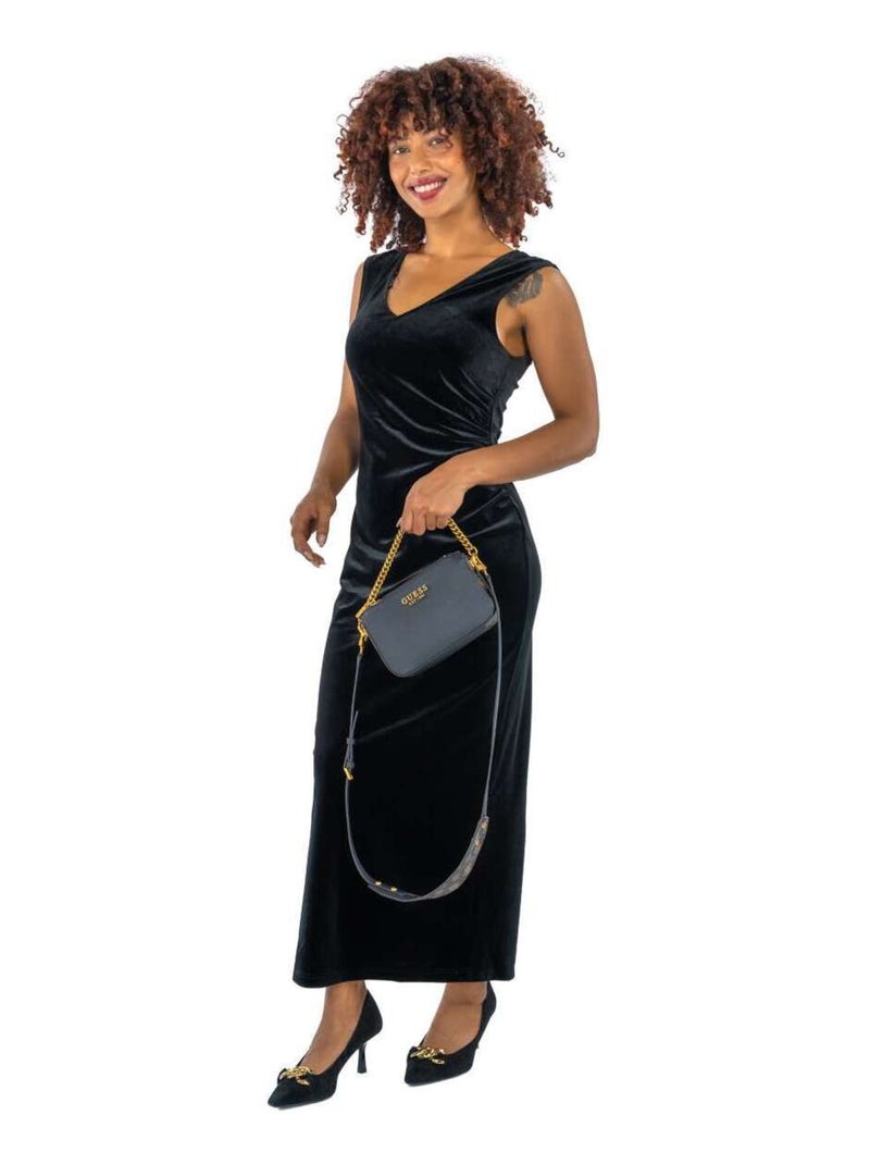 TAMARIS - Escarpins cuir talon aiguille Noir - Kiabi