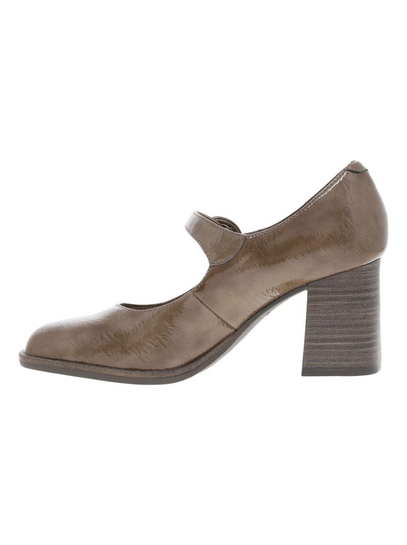 TAMARIS - Escarpins talon décroché moyen Marron caramel - Kiabi