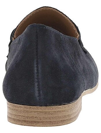 TAMARIS - Mocassins cuir nubuck talon plat