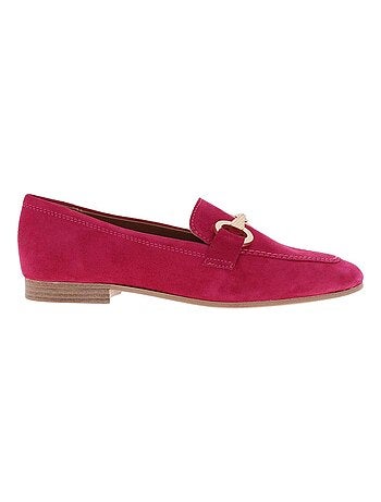 TAMARIS - Mocassins cuir nubuck talon plat
