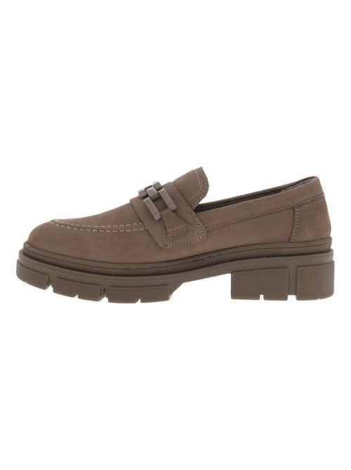 TAMARIS - Mocassins cuir talon plat - Kiabi