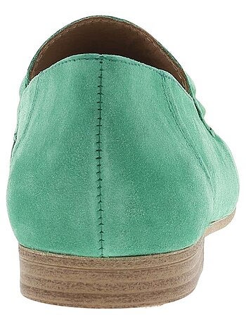 TAMARIS - Mocassins cuir nubuck talon plat